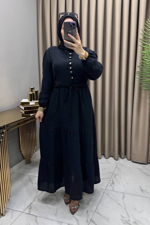 Gülşah Elbise Siyah  Siyah