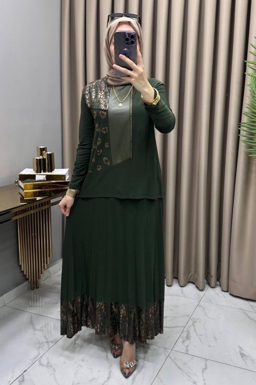 Derya Etekli Takım Haki Haki