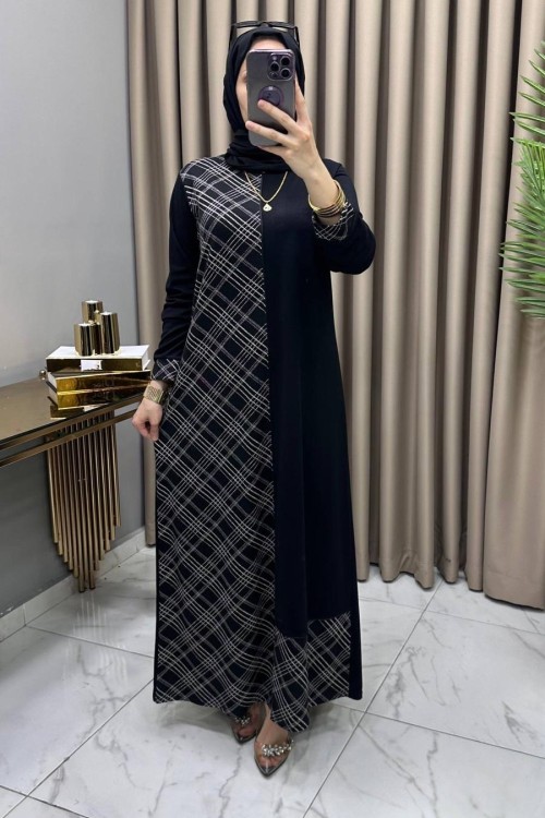 Nurhan Elbise Siyah Siyah