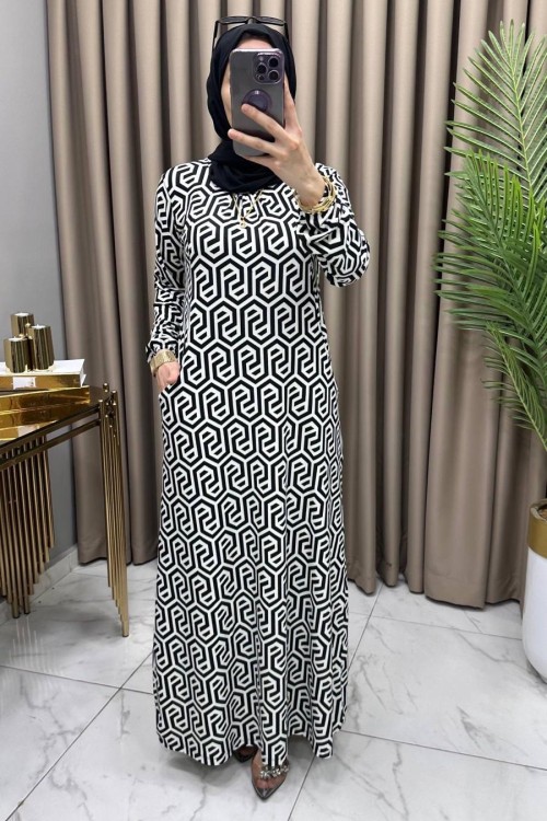 Şennur Elbise Siyah Siyah