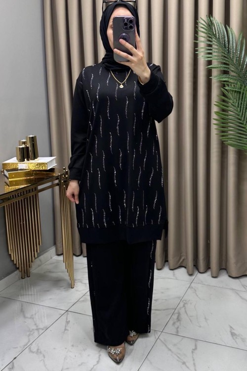 Naz Takım Siyah Siyah