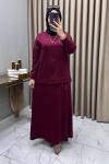 Maya Etekli Takım Bordo Bordo