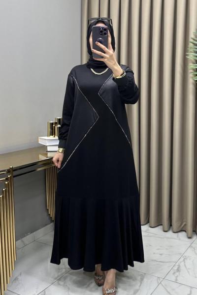 Afra Abiye Elbise Siyah