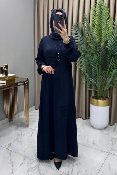 Eylem Elbise Lacivert