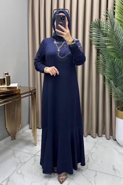 Seven Abiye Elbise Lacivert