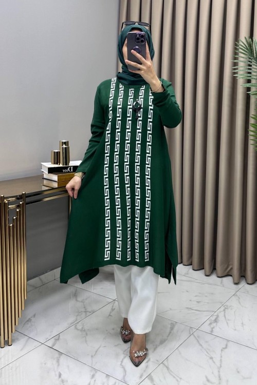 Sevgi Tunik Kolye Hediyeli Zümrüt