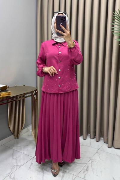 Suzan Etekli Takım Fuşya