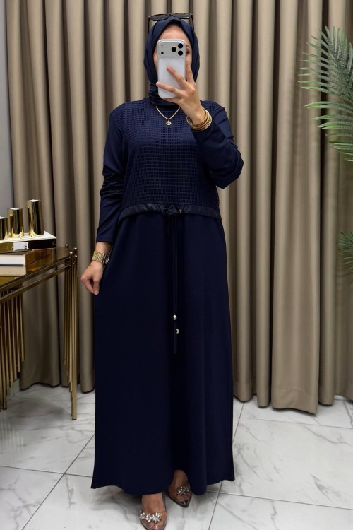 Melina Elbise Lacivert  Lacivert