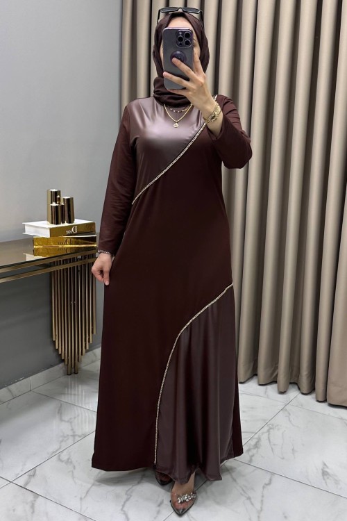 Sultan Elbise Kahve Kahverengi