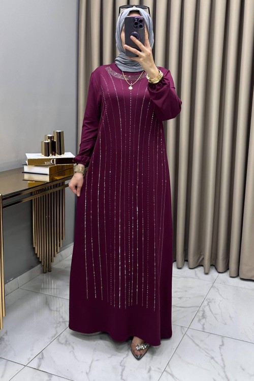 Reyhan Abiye Elbise Fuşya Fuşya