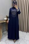 Elfida Abiye Elbise Lacivert  Lacivert