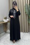 Rumeysa Elbise Siyah Siyah