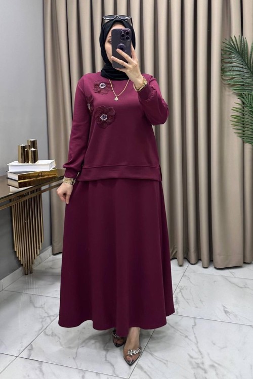 Serra Takım Bordo Bordo
