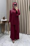 Perihan Takım Bordo Bordo