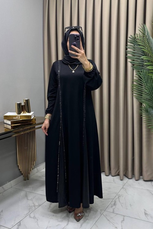 Nur Elbise Siyah  Siyah