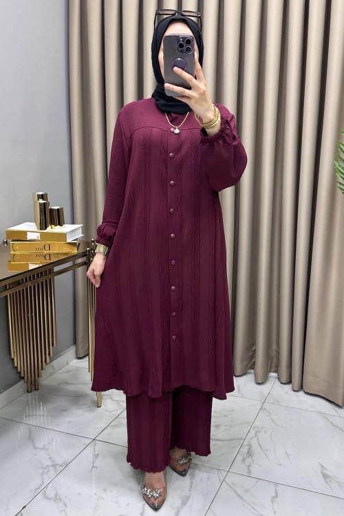 Özge Takım Bordo  Bordo