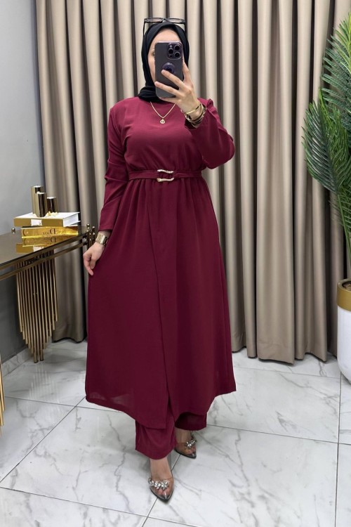 Nilgün Takım Bordo  Bordo