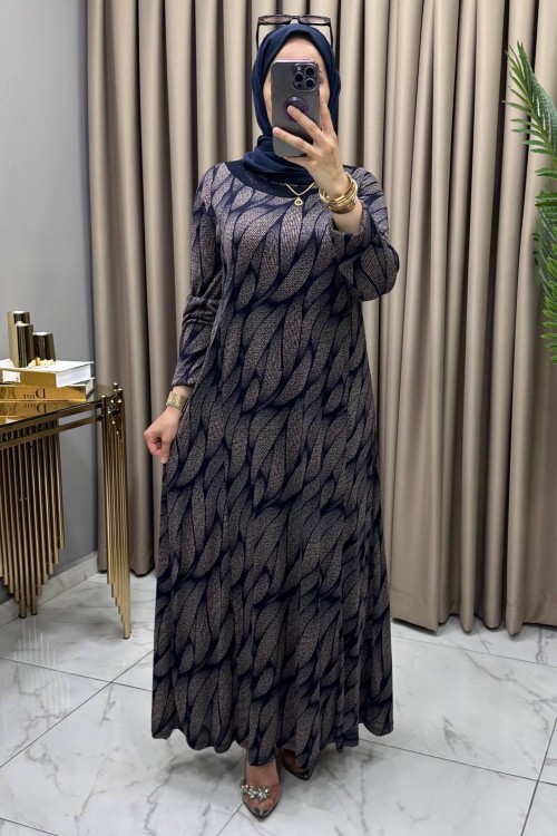 İrem Elbise Lacivert  Lacivert
