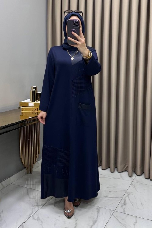 Gülşen Abiye Elbise Lacivert  Lacivert