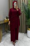 Selen Takım Bordo Bordo