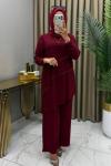 Selen Takım Bordo Bordo