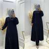 Boncuk Pantolon Tunik Takım Siyah